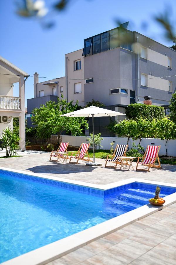 Pool House Luka Apartment Zadar Exterior foto